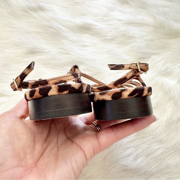 Loeffler Randall Devon Leopard Slingback Sandal Size 7 - Picture 8 of 9